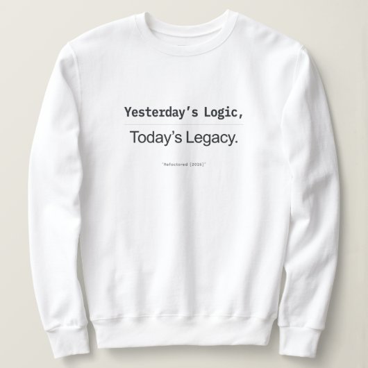 Yesterday's Logic Today's Legacy Women Coders Sweatshirt (Design vorne)