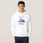 Yesterday's Tomorrow - Retro-Synthwave-Design Hoodie (Vorne ganz)