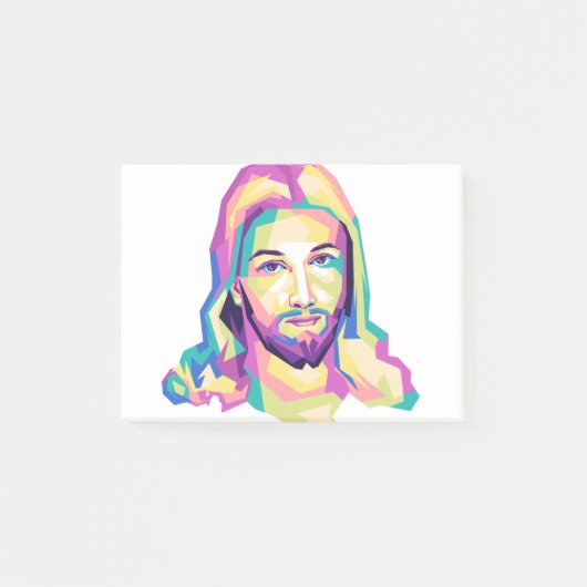 Yesus Streetwear Vintag Post-it Klebezettel (Vorderseite)