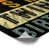 Yeswear I Can't Keep Calm It's My Twins Birthday C Poster (Ecke)