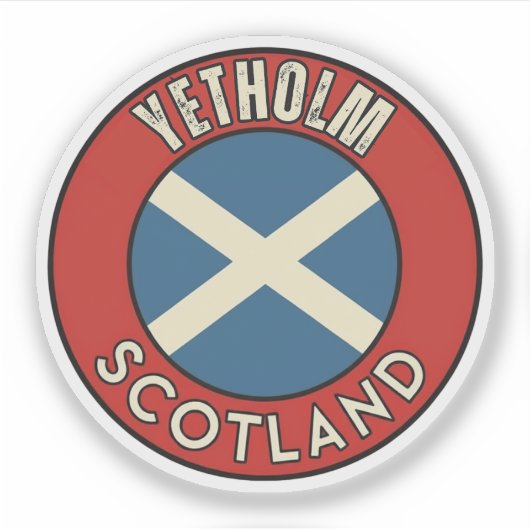 Yetholm, Schottland Aufkleber (Vorderseite)