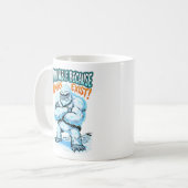 Yeti Abominable Because Humans Exist Funny Humor Kaffeetasse (Vorderseite Links)