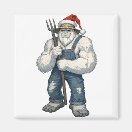 Yeti Abominable Schneemann Bauer Lustiger Urlaub B Magnet