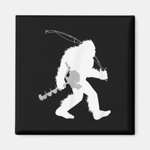 Yeti Bigfoot Eisangeln, Schwarz, Klein, Herren, Sc Magnet