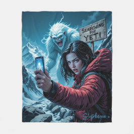 Yeti Bigfoot Sasquatch Selfie Search Team Fleecedecke