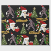 Yeti & Bigfoot Weihnachten Geschenkpapier (Flach)