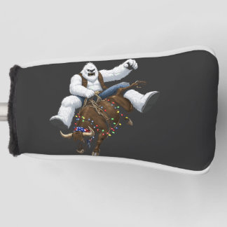 Yeti Bull Rider Santa Western Rodeo Weihnachten  Golf Headcover