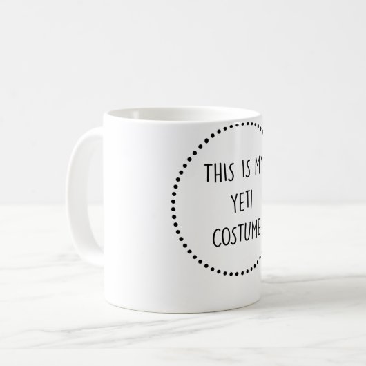 Yeti Costume Kaffeetasse (Vorderseite Links)