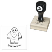 Yeti für Liebe Gummistempel (Stempel)
