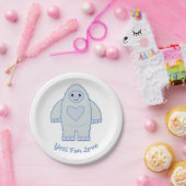Yeti für Liebe Pappteller (Party)