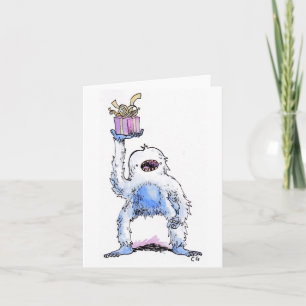 Yeti-Geschenkkarte Karte