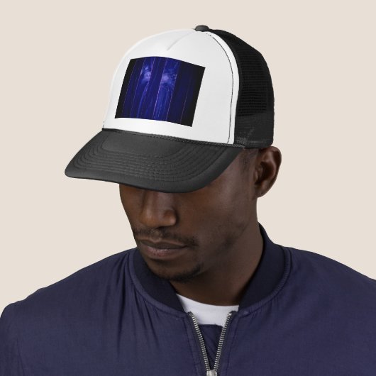 Yeti-Gesicht in Holzkiste Truckerkappe (Beispiel)