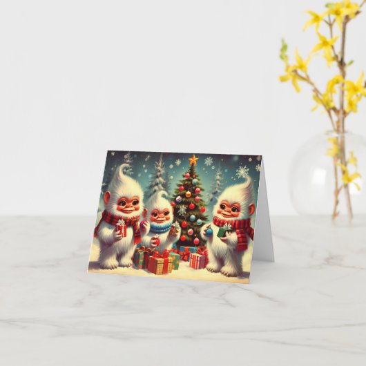 Yeti Gift Exchange Karte (Gelbe Blume)