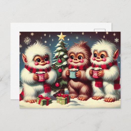 Yeti Greetings Postkarte (Vorne/Hinten)