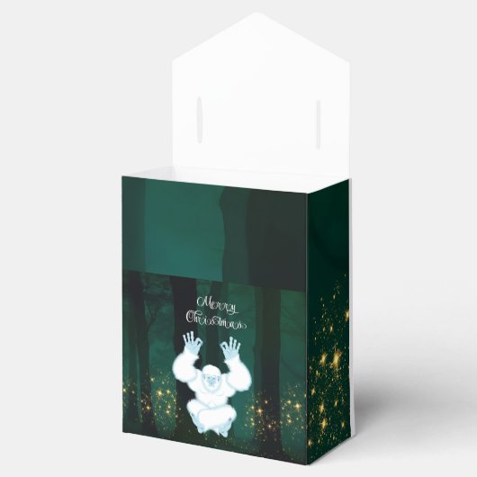 Yeti im Dschungel"-Gastgeschenk Geschenkschachtel (Geöffnet)