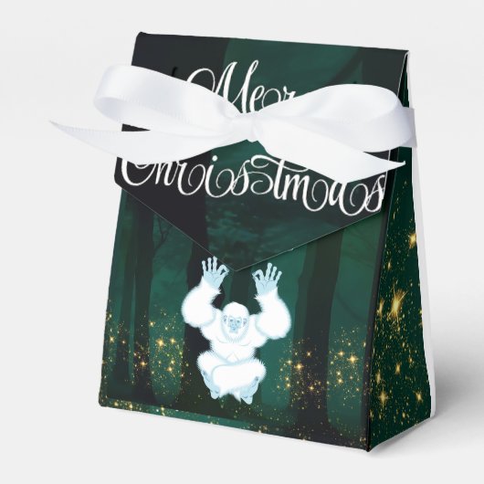 Yeti im Dschungel"-Gastgeschenk Geschenkschachtel (Vorderseite)