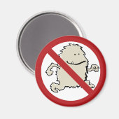 Yeti ist nicht erlaubt! magnet (Vorderseite/Rückseite)