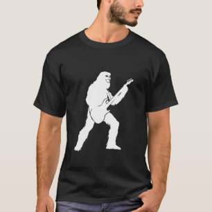 Yeti Jamming mit E-Gitarre-Silhouette T-Shirt