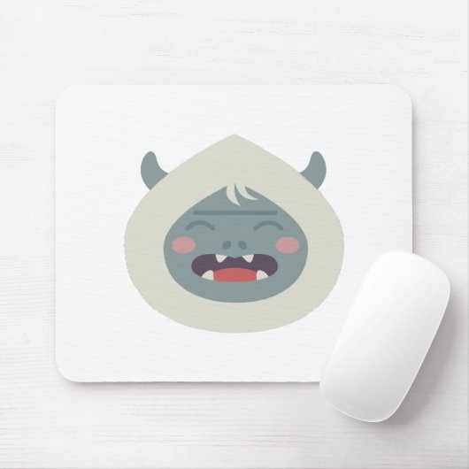 Yeti-Kopf Mousepad (Mit Mouse)