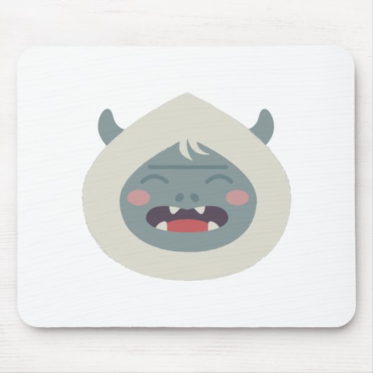 Yeti-Kopf Mousepad (Vorne)