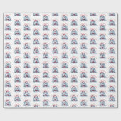 Yeti mit Geschenk - Nicht öffnen Geschenkpapier (Flach)