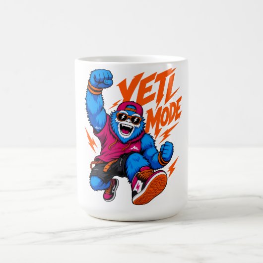 Yeti-Modus Cyber-Affe Streetdance Kaffeetasse (Mittel)