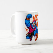 Yeti-Modus Cyber-Affe Streetdance Kaffeetasse (Vorderseite Links)