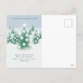 Yeti oder nicht - Weihnachtsfreude pur Feiertagspostkarte (Rückseite)