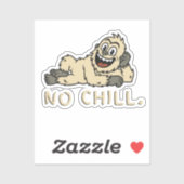 Yeti ohne Coolness Aufkleber (Blatt)