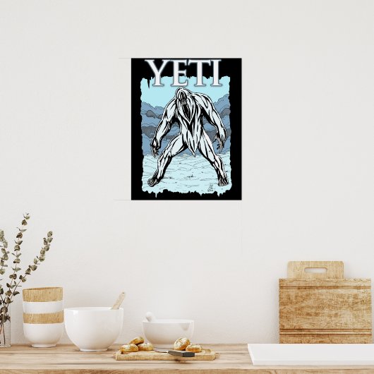 Yeti Poster (Küche)