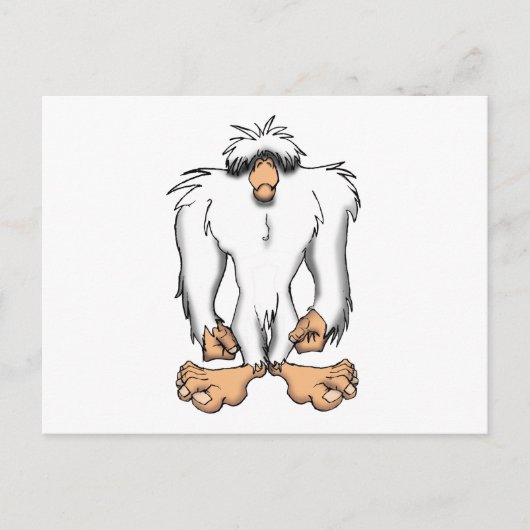 YETI POSTKARTE (Vorderseite)