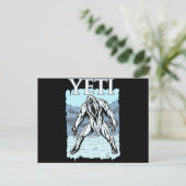 Yeti Postkarte (Stehend Vorderseite)