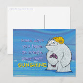 Yeti, Postkarte (Vorne/Hinten)