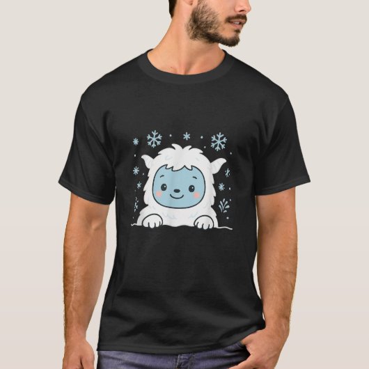 Yeti Pouch Design for Kids and Children Kawaii Sty T-Shirt (Vorderseite)