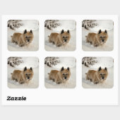 Yeti Quadratischer Aufkleber (Blatt)