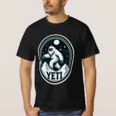 Yeti Reisen um Schneemberge T - Shirt (Vorderseite)