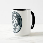 Yeti reist um Snow Mount Kaffee Tasse (VorderseiteRechts)