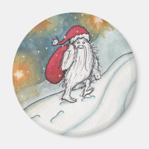 Yeti Santa Magnet