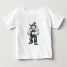 Yeti Schrecklicher Schneemann Bauer Lustiger Urlau