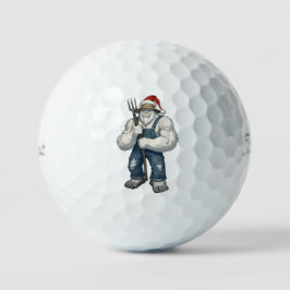 Yeti Schrecklicher Schneemann Bauer Lustiger Urlau Golfball