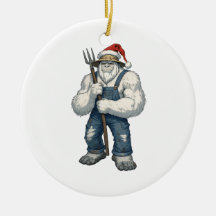 Yeti Schrecklicher Schneemann Bauer Lustiger Urlau