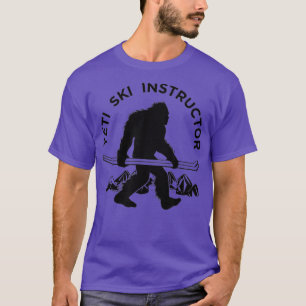 Yeti Ski Instructor T-Shirt Mountain Ape Snowman
