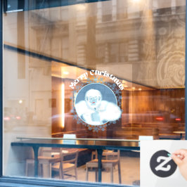 Yeti Snowflakes Window Decal - Fun Holiday Deco Fensteraufkleber