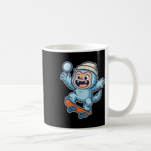 Yeti Snowll Skateboard Fun  Kaffeetasse (Rechts)