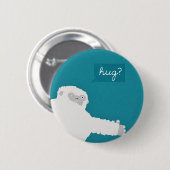 Yeti-Umarmung Button (Vorne & Hinten)