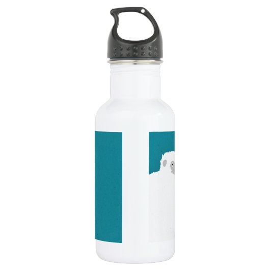 Yeti-Umarmung Edelstahlflasche (Rückseite)