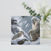 Yeti und der Schneeleopard (Stehend Vorderseite)