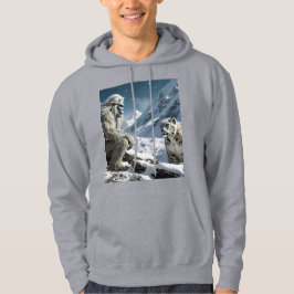 Yeti und der Schneeleopard Hoodie
