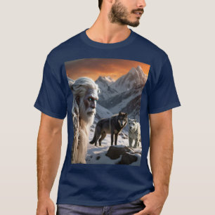 Yeti und der Schneeleopard T-Shirt