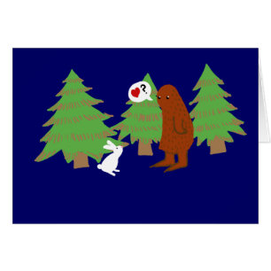 Yeti und Häschen besprechen Liebe